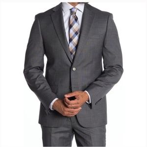 Calvin Klein Gray Malbin Slim Fit Suit Jacket 40R